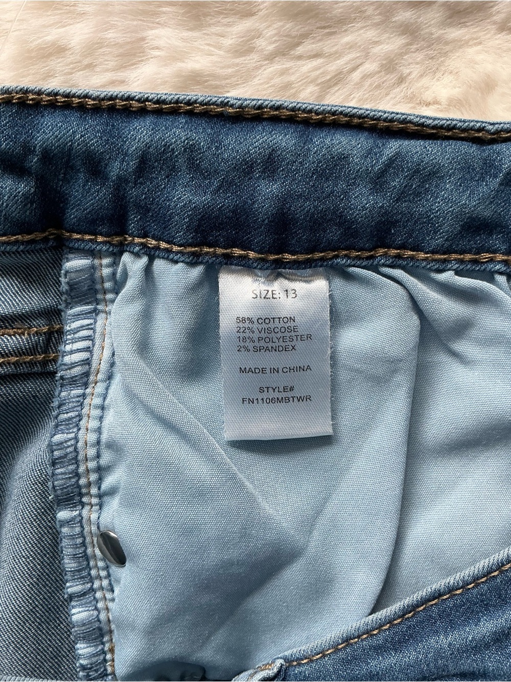 Fashion Nova Light Blue Flare Jeans - Picture 8 of 8